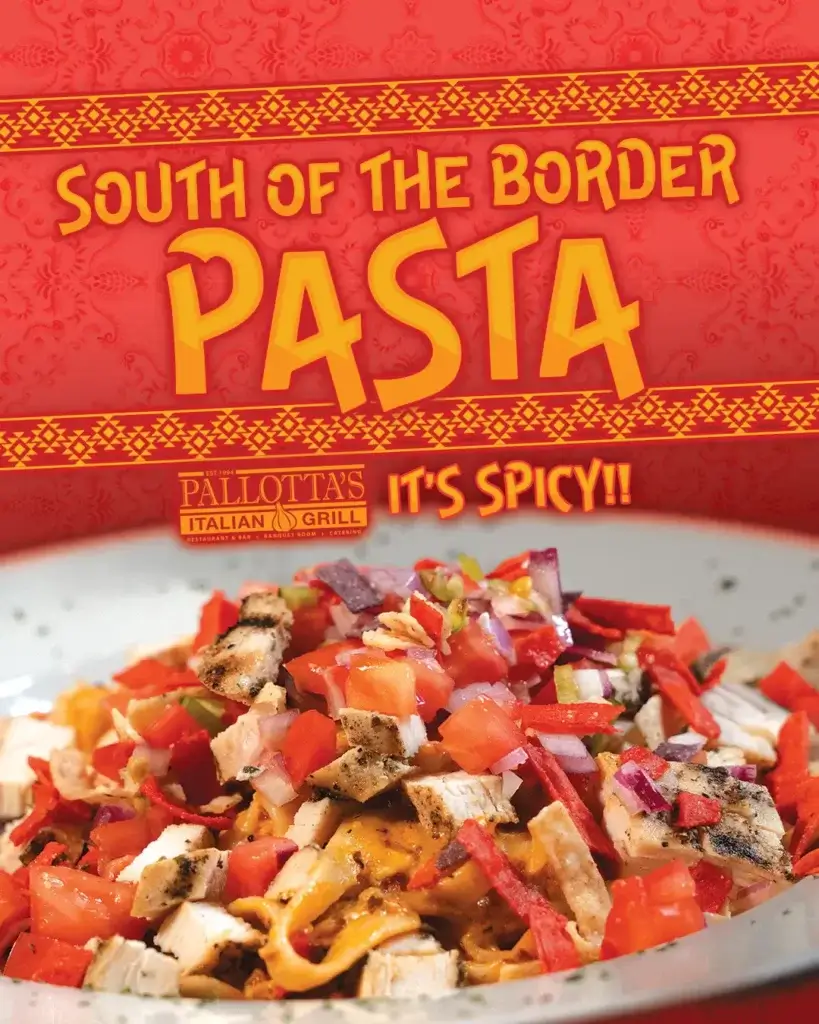 South of the border pasta special banner